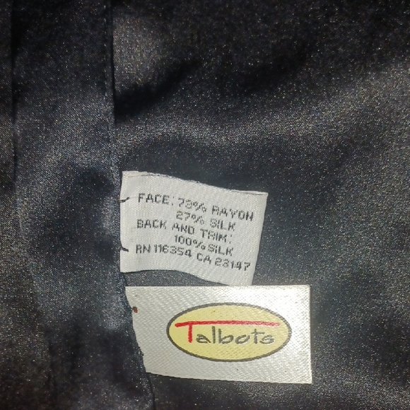 TALBOTS Black Silk Velvet Long Scarf/Wrap - Picture 7 of 13